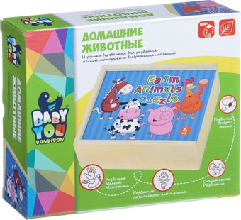 Мозаика/пазл Bondibon Baby You Домашние животные ВВ1497