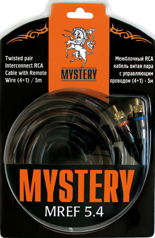 Кабель Mystery MREF 5.4 RCA - RCA (5 м, черный)