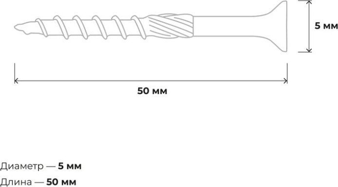Саморез Gigant Конструкционный 123823 (200шт)