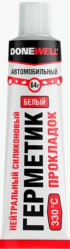 Donewell Нейтральный силиконовый герметик прокладок 64г (белый)
