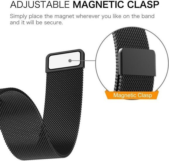 Браслет Rumi Milanese loop металлический 22 мм (розовый)
