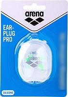 Беруши для плавания ARENA Earplug Pro Clear Lime 000029126 (белый/зеленый)