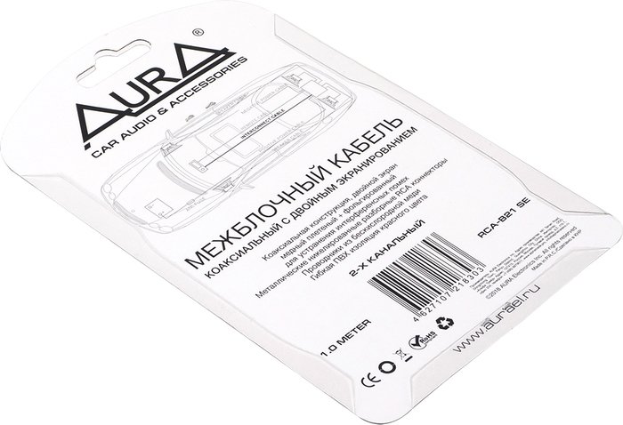 Кабель Aura RCA - RCA RCA-B21 SE (1 м, красный)