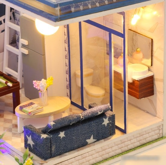 Румбокс Hobby Day DIY Mini House Неоновый лофт (M042)