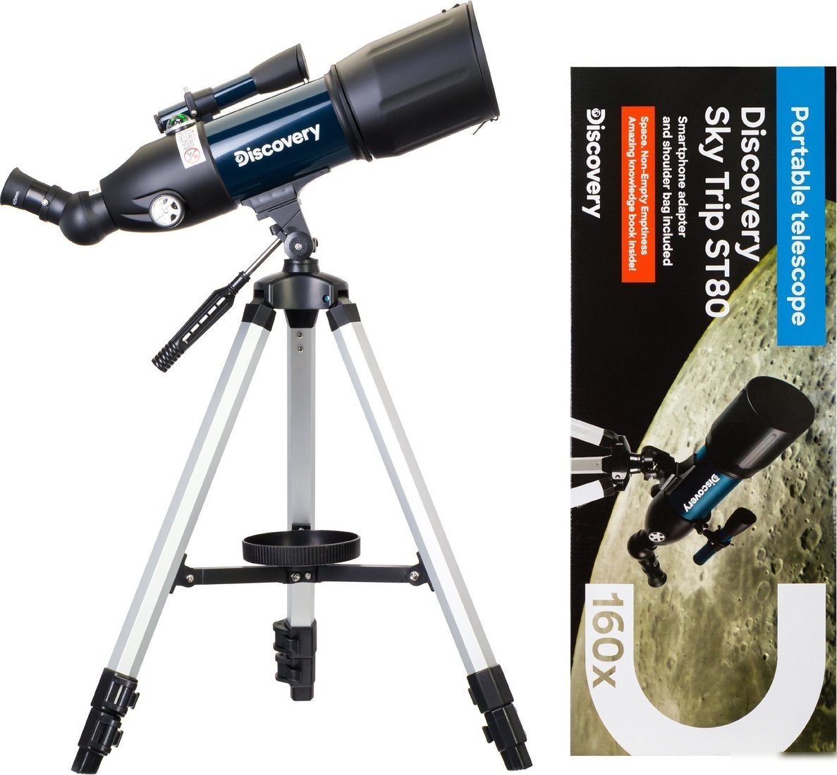Телескоп Levenhuk Discovery Sky Trip ST80 с книгой