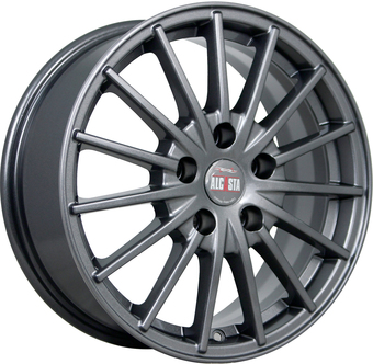 Литые диски Alcasta M60 16x6.5" 5x108мм DIA 63.35мм ET 45мм Graphite