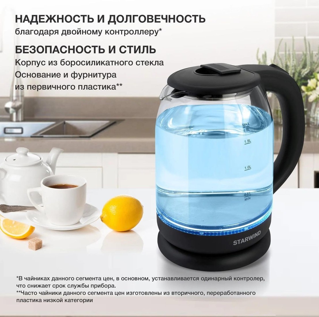Электрический чайник StarWind SKG1779