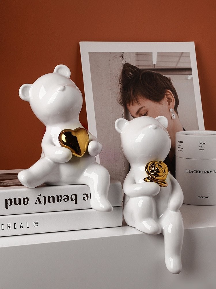 Набор статуэток Merry Bear Home Decor Влюбленные мишки 30001285
