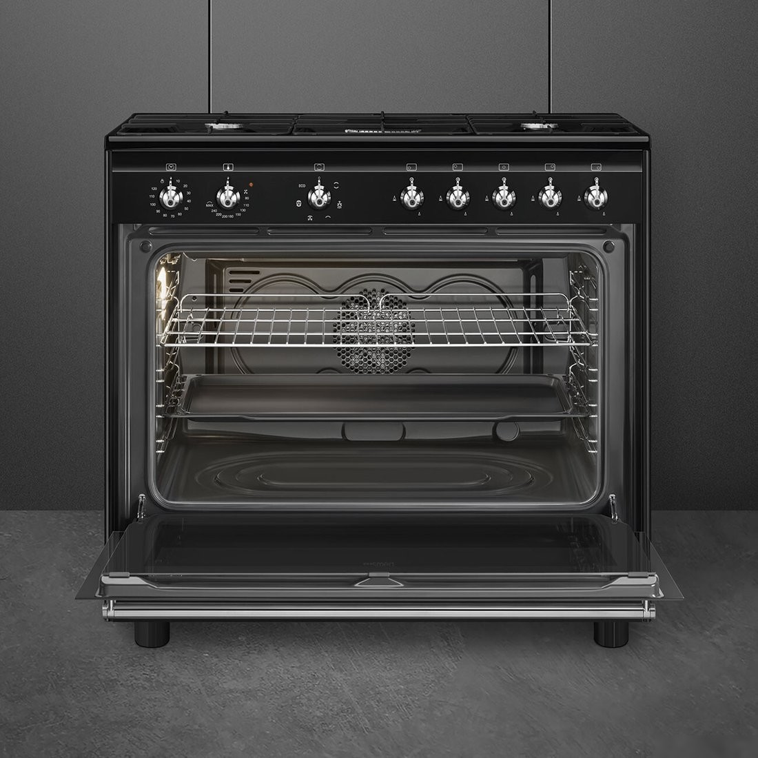 Кухонная плита Smeg CX91GMBL