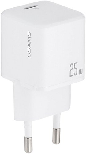 Сетевое зарядное Usams CC289 25W GaN (белый)
