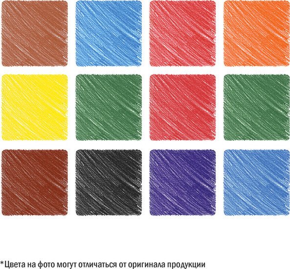 Набор цветных карандашей ArtSpace Милые зверушки CP_41020 (12 цв)