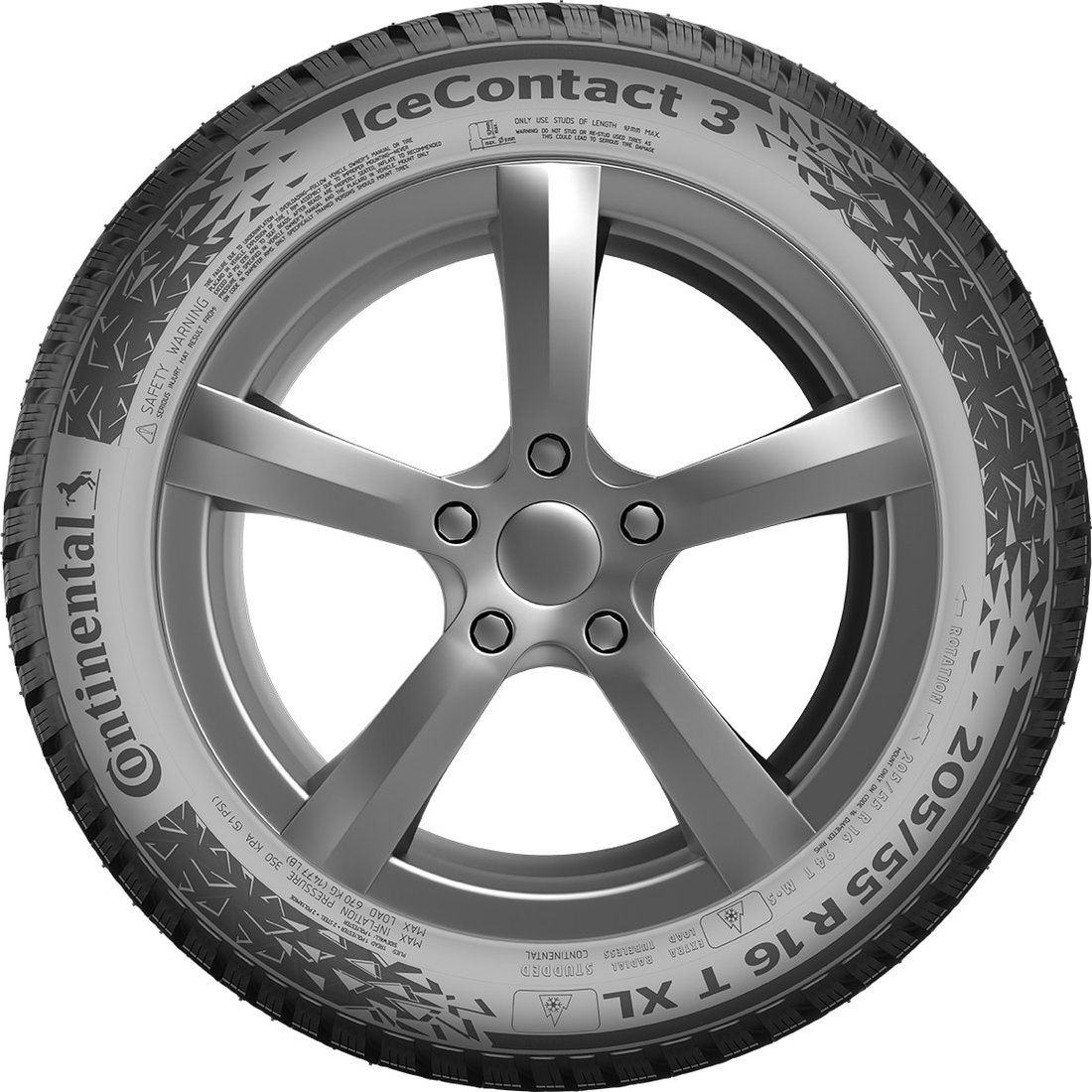 Зимние шины Continental IceContact 3 255/45R20 105T (шипы)