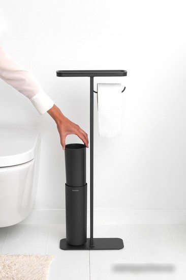Держатель для туалетной бумаги и ершика Brabantia MindSet 303043