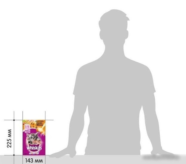 Корм для кошек Whiskas Аппетитное ассорти с индейкой, морковью и молоком 0.35 кг