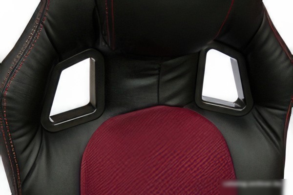 Кресло TetChair Driver (экокожа/ткань, черный/бордовый)
