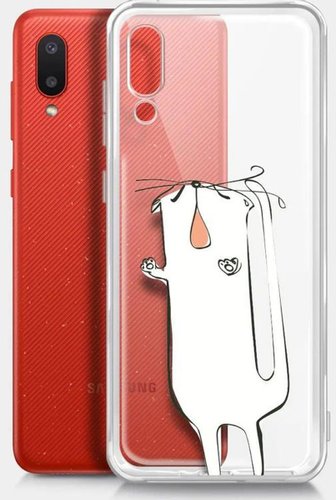 Чехол для телефона BoraSCO ArtWorks для Samsung Galaxy A02 51362 (прозрачный/рисунок)