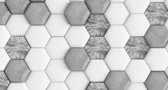 Фотообои ФабрикаФресок Шестиугольники 645270 (500x270)