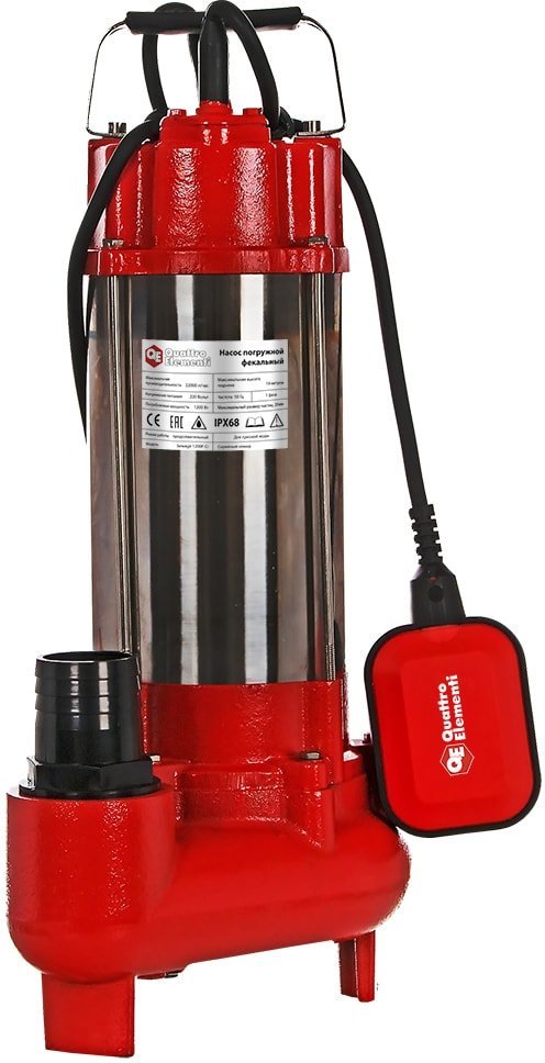 Фекальный насос Quattro Elementi Sewage 1200F Ci