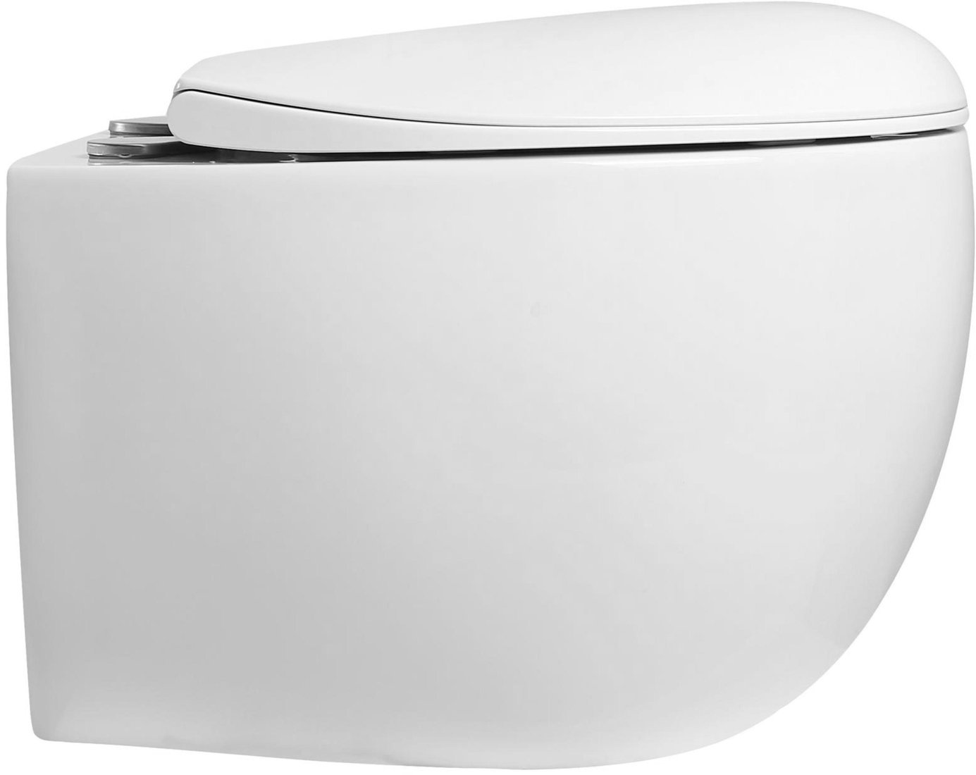 Унитаз подвесной Roxen Egg в комплекте с инсталляцией StounFix Dual Fresh 6 в 1 968475 (кнопка: брашированное золото)