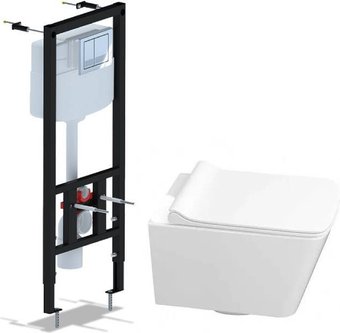 Унитаз подвесной Керамин Тобаго R МЛ Slim + Ани Пласт WCP1121