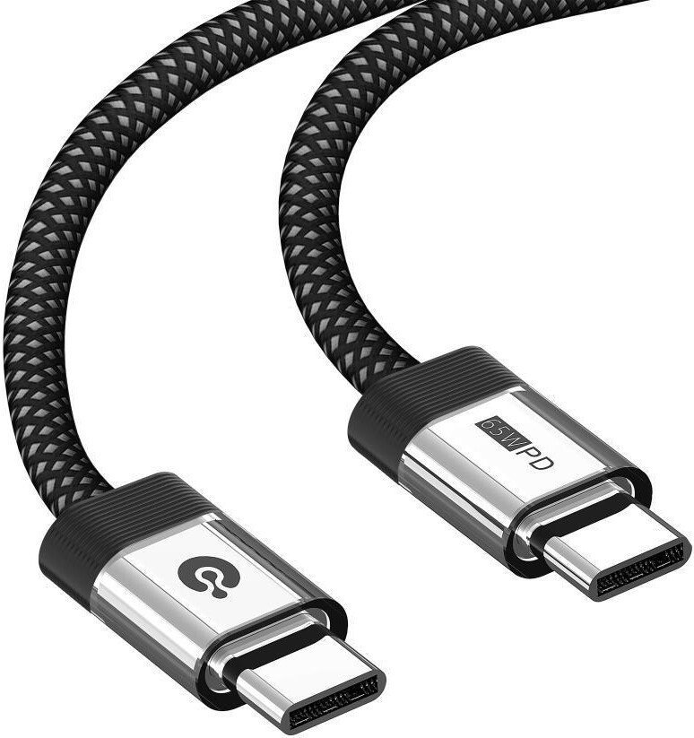 Кабель Atomic 30.398 USB Type-C - USB Type-C (1.2 м, черный)