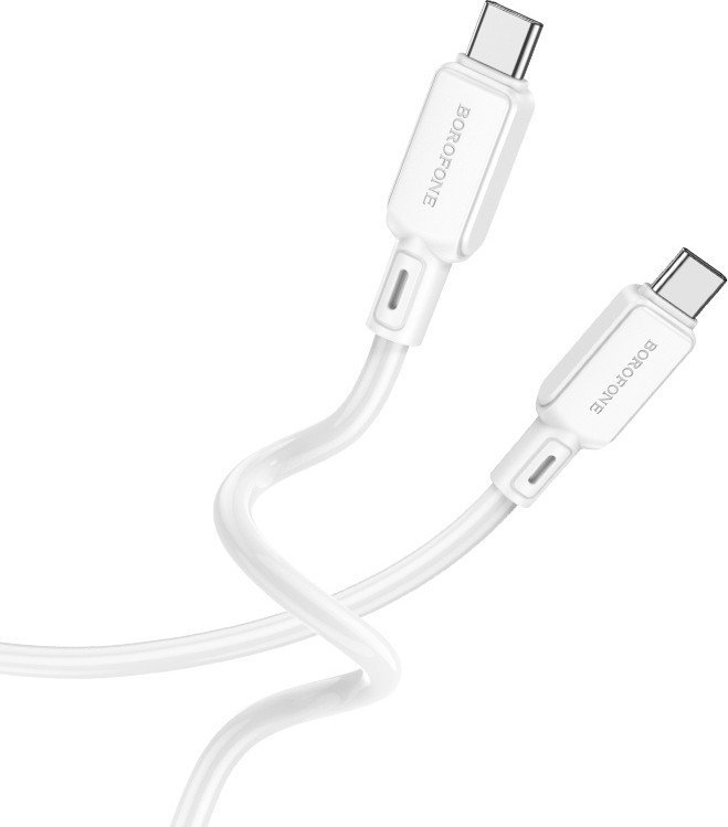 Кабель Borofone BX94 USB Type-C - USB Type-C (1 м, белый)