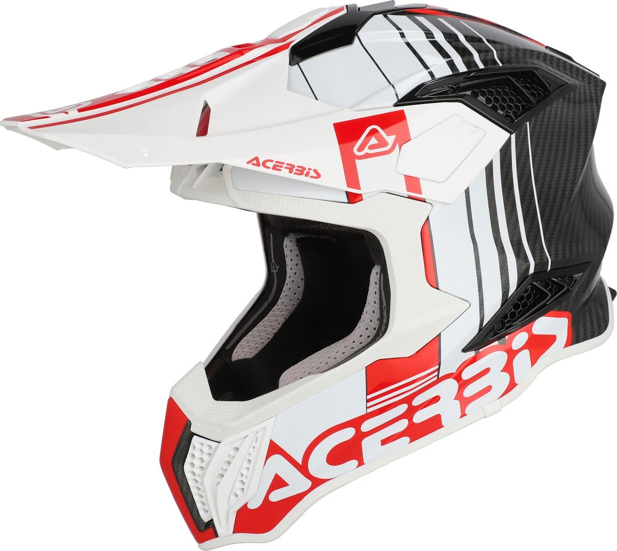 Мотошлем Acerbis Airstrike-C 0026832.239.069 (XXL, белый/красный)