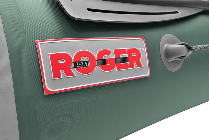 Моторно-гребная лодка Roger Boat Trofey 3500 (без киля, зеленый/серый)