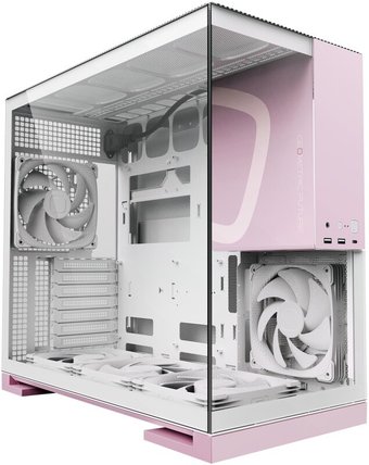 Корпус Geometric Future Model 5 5FAN (белый/розовый)