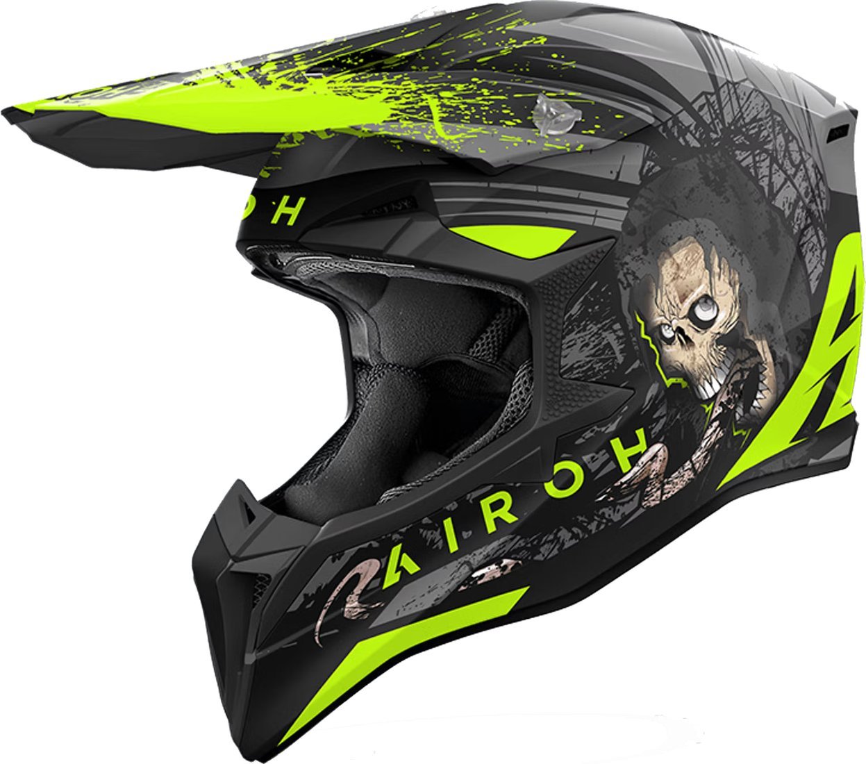 Мотошлем Airoh WRAAAP Darkness WRD31-XXL (XXL, матовый)