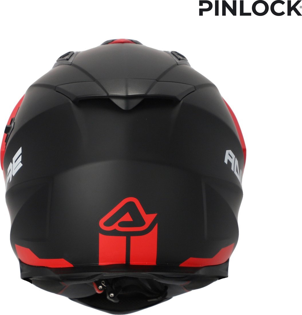 Мотошлем Acerbis Flip FS-606 22-06 0025107.295.061 (XS, серый/красный)