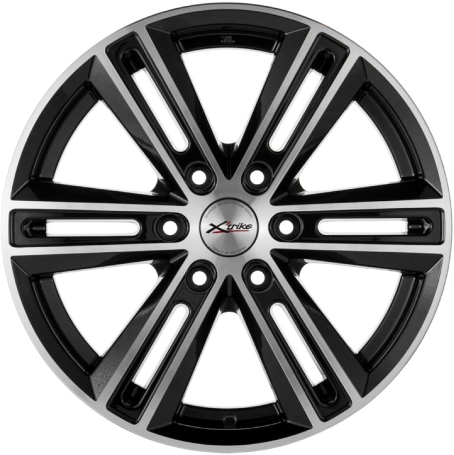 Литые диски X'trike X-123 16x6.5" 5x139.7мм DIA 98.5мм ET 40мм BK/FP