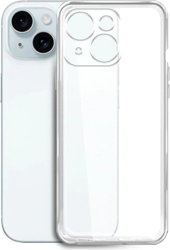Чехол для телефона BoraSCO Silicone Case для Apple iPhone 15 Plus 72410 (прозрачный)