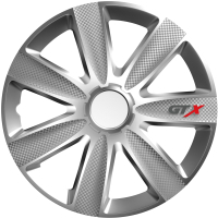 Набор колпаков на диски Versaco GTX 14" 14GTXCS (4шт, карбон/серебристый)