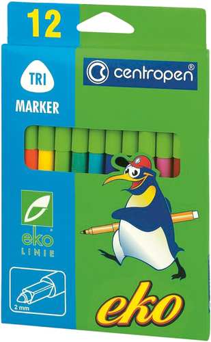 Фломастеры Centropen Eko Trio 2560 1201 (12 цв)