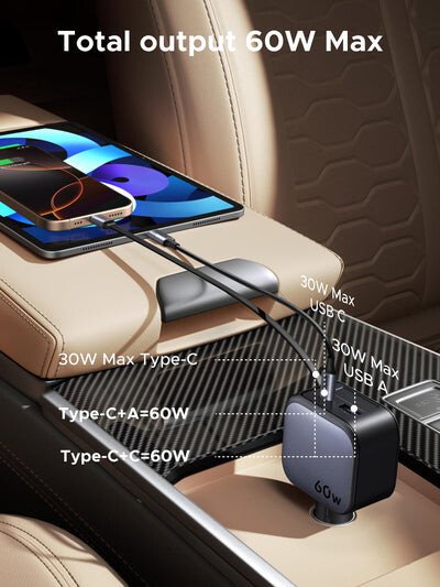 Автомобильное зарядное Ugreen EC602 55212B