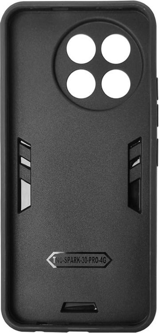 Чехол для телефона BoraSCO Anti-Shock Case для Tecno Spark 30 Pro 52541 (темно-синий)