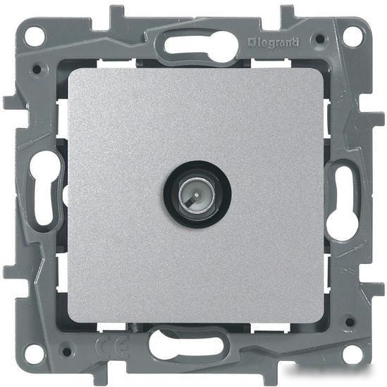 Розетка Legrand Etika 672463 (алюминий) Розетка Legrand Etika 672463 (алюминий)