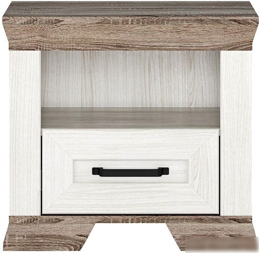 Тумба Black Red White Marselle KOM1S (ясень снежный/дуб сонома темный) Тумба Black Red White Marselle KOM1S (ясень снежный/дуб сонома темный)