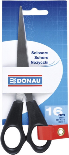 Ножницы канцелярские Donau 7922001PL-01 (черный)