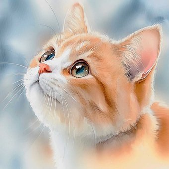 Алмазная мозаика Феникс+ Рыжий котенок 70804