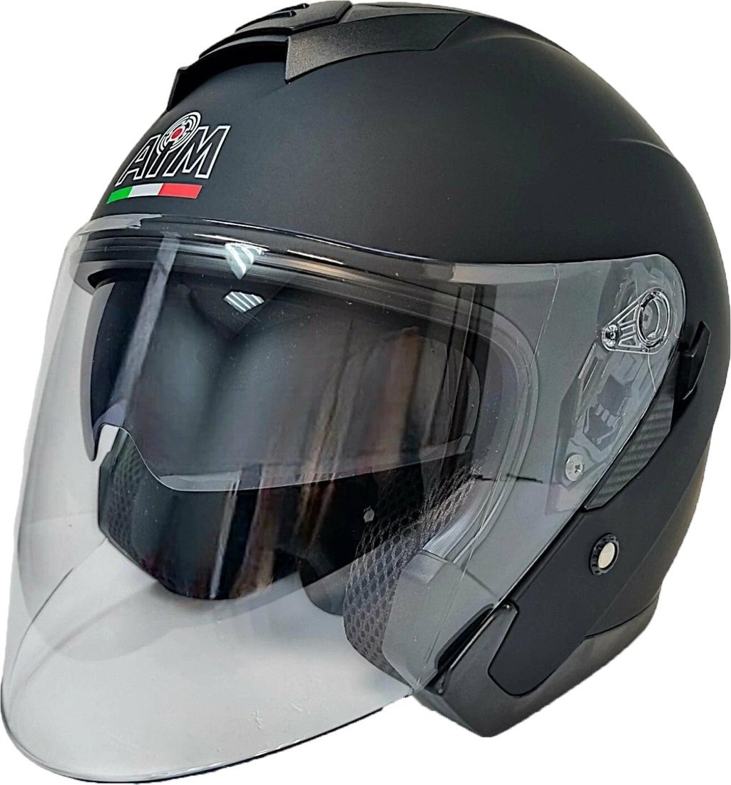 Мотошлем AIM JK526 526-008-XS (XS, черный матовый)