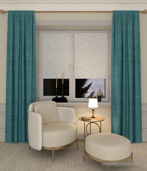 Рулонные шторы Legrand Севилия 72.5x175 (серебро)