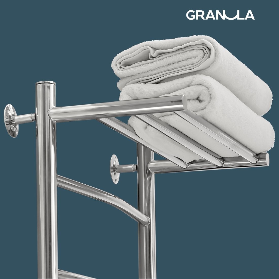 Полотенцесушитель Granula Евро 50x80 с полкой (боковое подключение, левое)