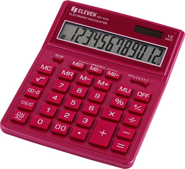 Бухгалтерский калькулятор Eleven SDC-444X-PK (розовый)