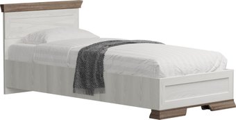 Кровать Black Red White Marselle LOZ90х200 М (ясень снежный/дуб сонома темный/ясень снежный)