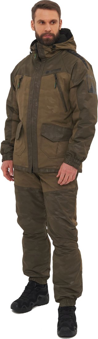 Костюм Huntsman Горка Люкс -15°C Хаки/Br Breathable (р.60-62/182-188)