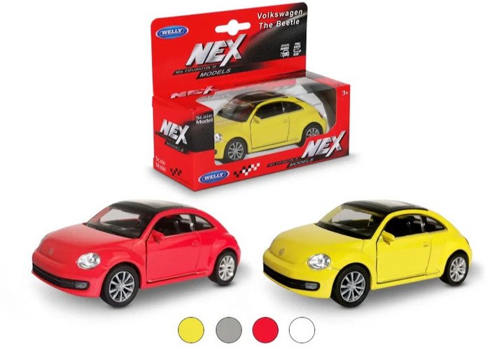 Легковой автомобиль Welly Volkswagen The Beetle 43650W (красный)