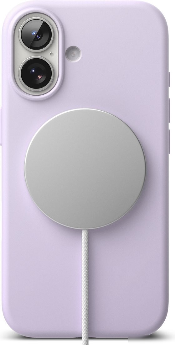Чехол для телефона Ringke Silicone Magnetic для iPhone 17 (Light Purple)