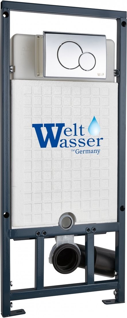 Унитаз подвесной WeltWasser Marberg 507 + Nesenbach 004 GL-WT + Mar 507 RD-CR